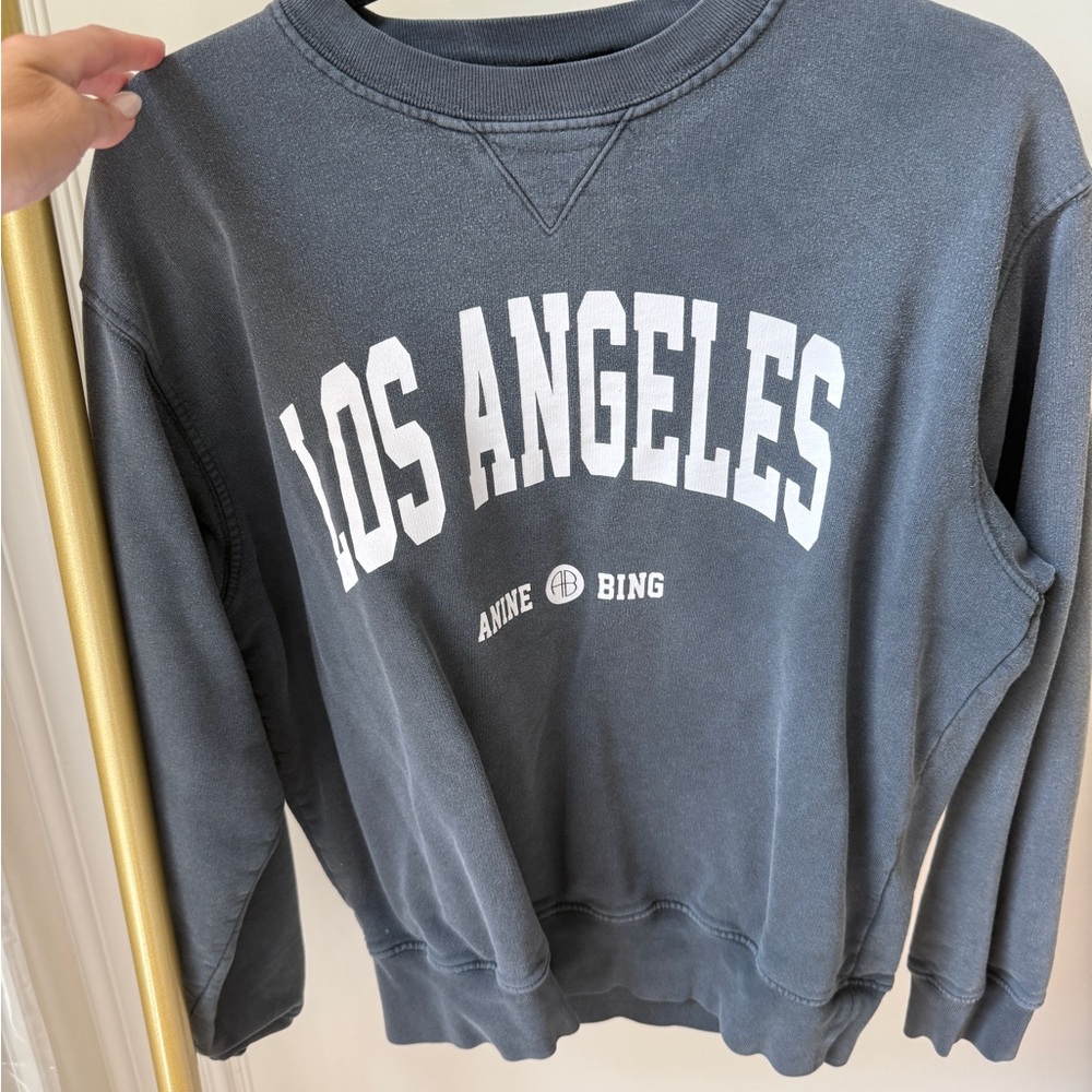 Anine Bing Women's Gray Los Angeles Sweatshirt